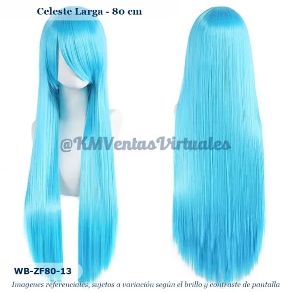 Peluca Celeste Larga (WB-ZF80-13)