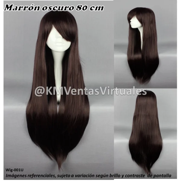 Peluca Marrón Larga (WIG-001U)