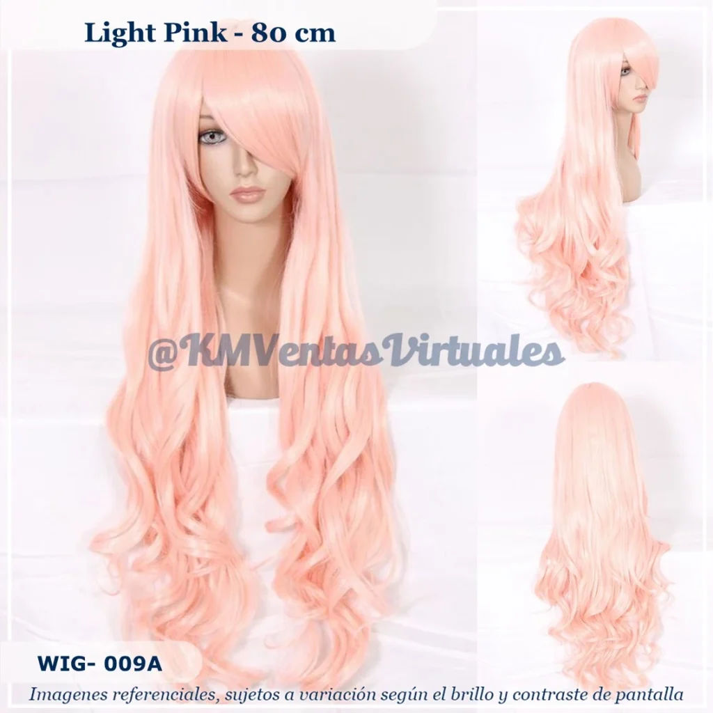 Peluca Rosado Larga (WIG-009A)