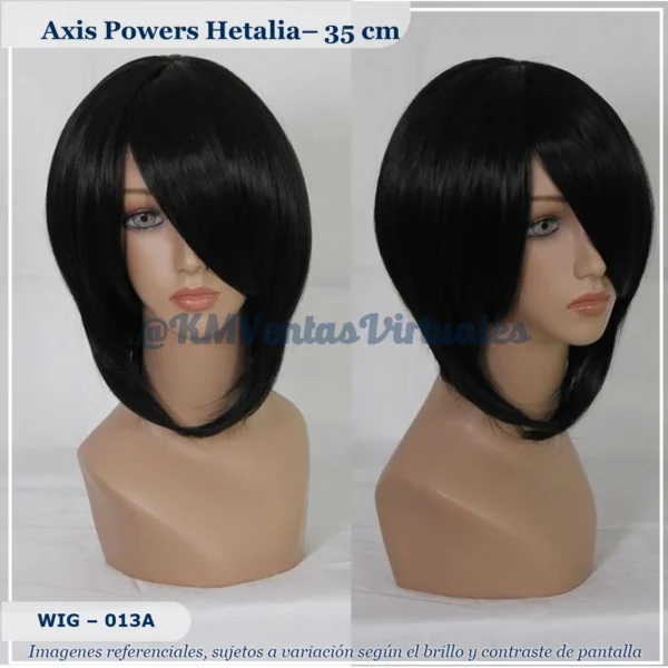 Peluca North Negro Corta (WIG-013A)