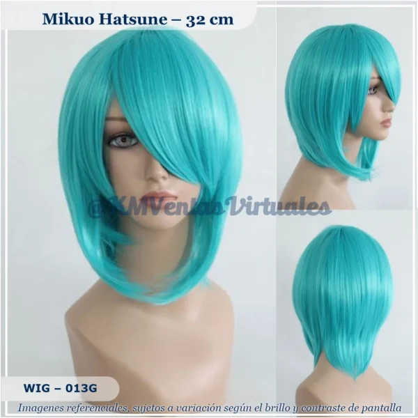 Peluca Hatsune Verde Corta (WIG-013G)