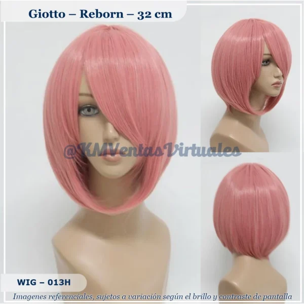Peluca Giotto Rosado Corta (WIG-013H)