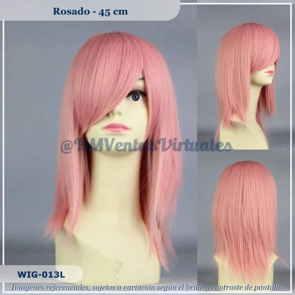 Peluca Rosado Corta (WIG-013L)