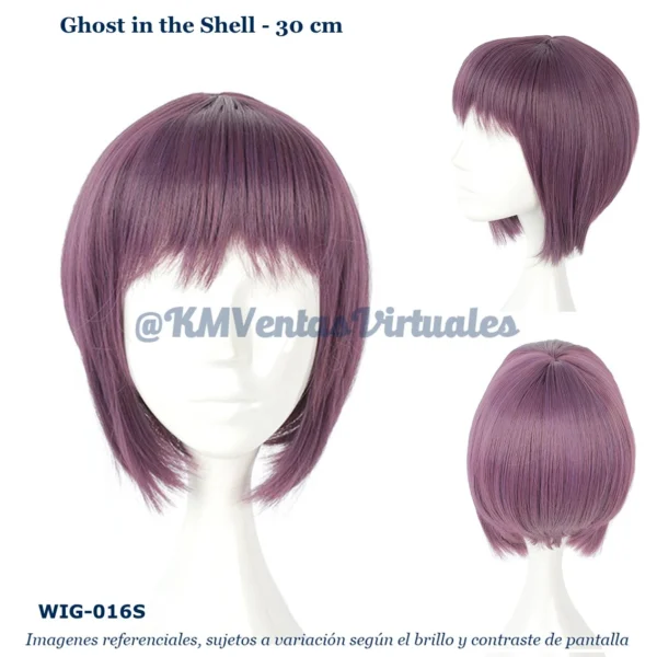 Peluca Motoko Morado Corta (WIG-016S)