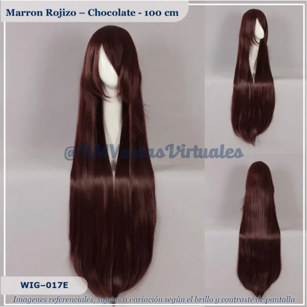 Peluca Marrón Larga (WIG-017E)