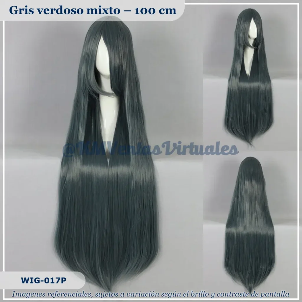 Peluca Verde Larga (WIG-017P)