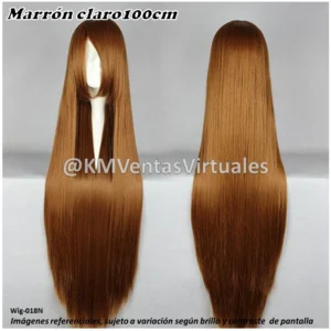 Peluca Marrón Larga (WIG-018N)
