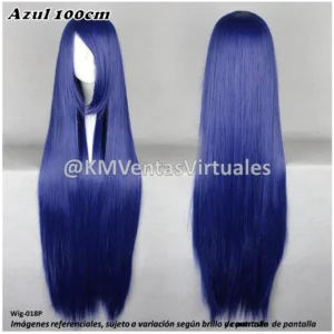 Peluca Unchou Azul Larga (WIG-018P)