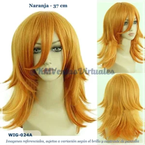 Peluca Jinguji Naranja Corta (WIG-024A)
