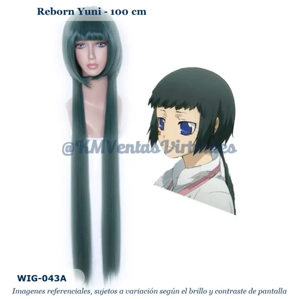 Peluca Yuni Verde Larga (WIG-043A)