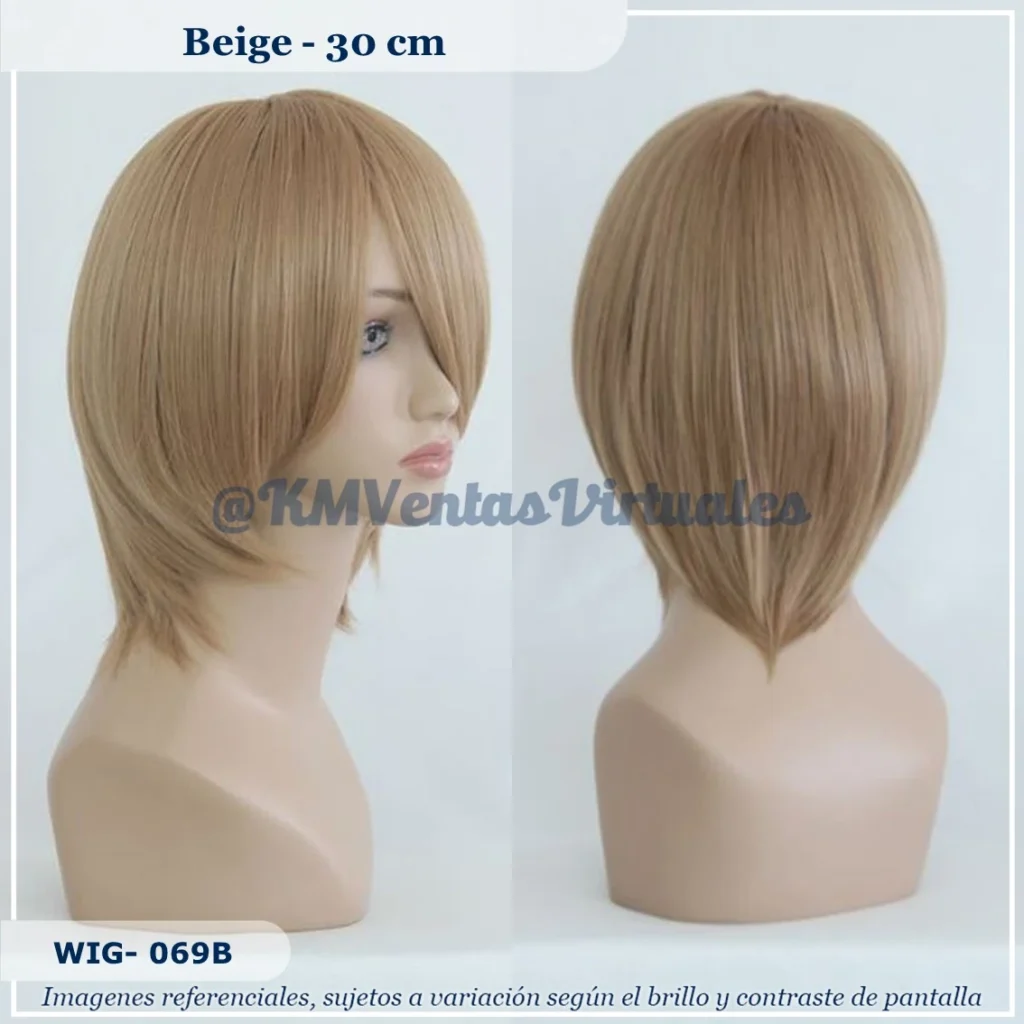 Peluca Takashi Castaño Corta (WIG-069B)