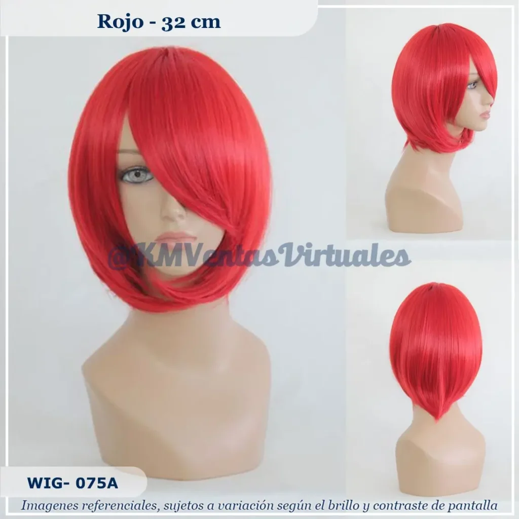 Peluca Akaito Rojo Corta (WIG-075A)
