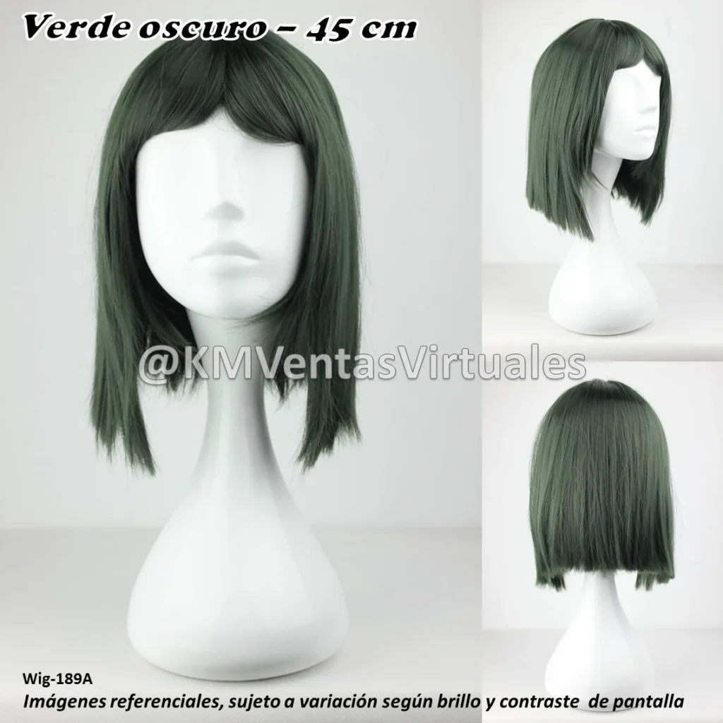 Peluca Waver Verde Corta (WIG-189A)