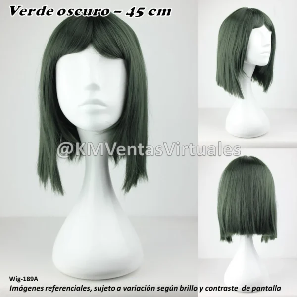 Peluca Waver Verde Corta (WIG-189A)