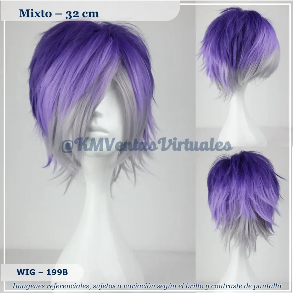Peluca Kanato Mixto Corta (WIG-199B)