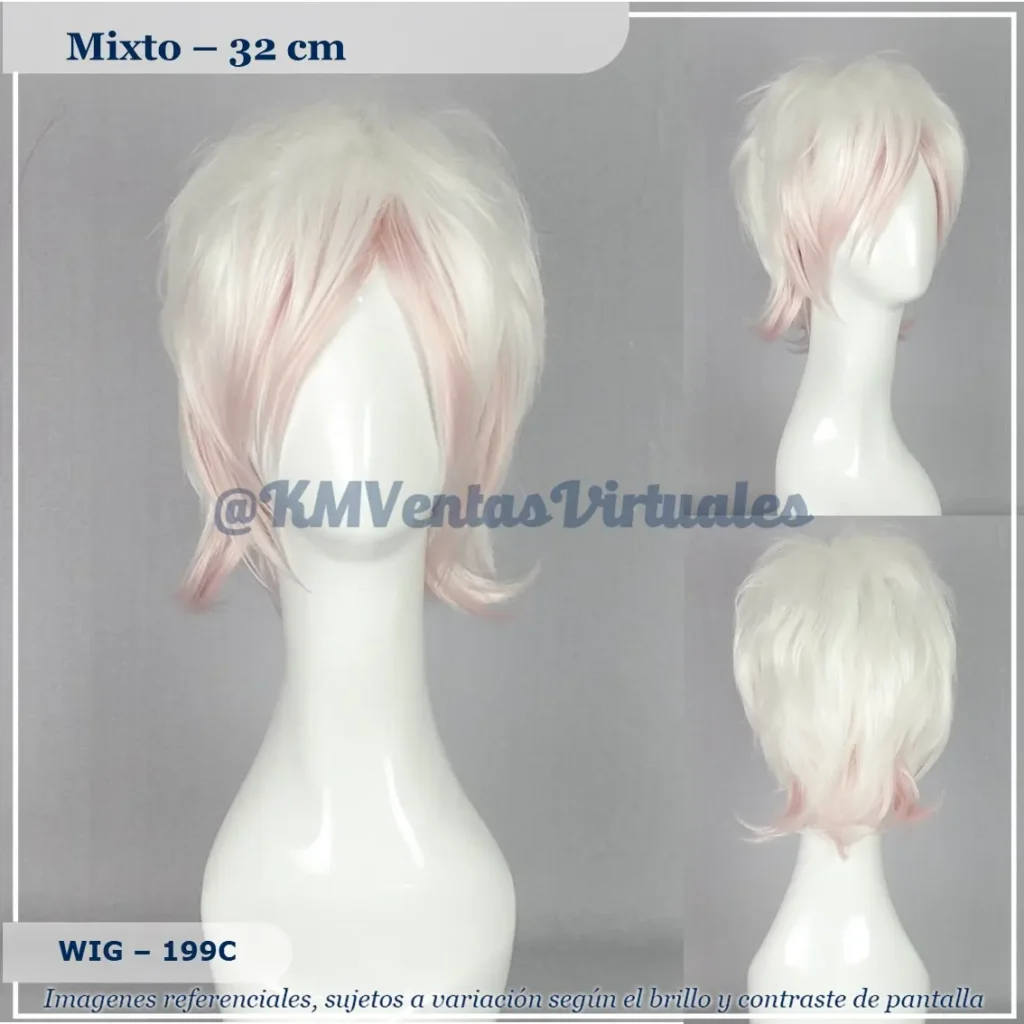 Peluca Subaru Rosado Corta (WIG-199C)