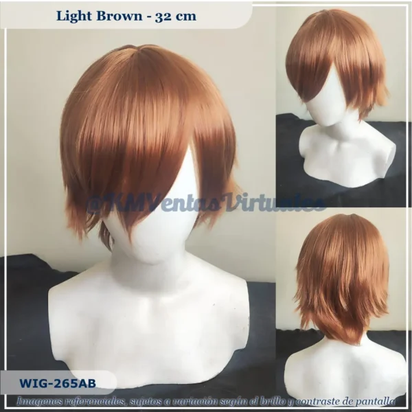 Peluca Marrón Corta (WIG-265AB)
