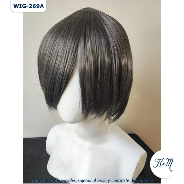 Peluca Kanon Gris Corta (WIG-269A) - Image 2