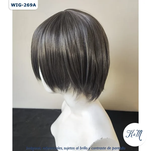 Peluca Kanon Gris Corta (WIG-269A) - Image 4