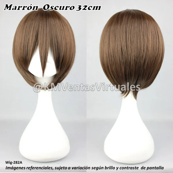 Peluca Shimura Marrón Corta (WIG-282A)
