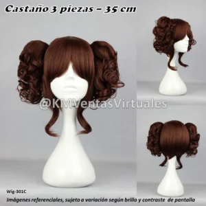Peluca Marrón Corta (WIG-301C)