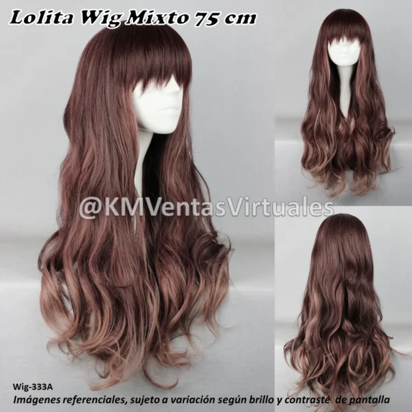 Peluca Marrón Mediana (WIG-333A)