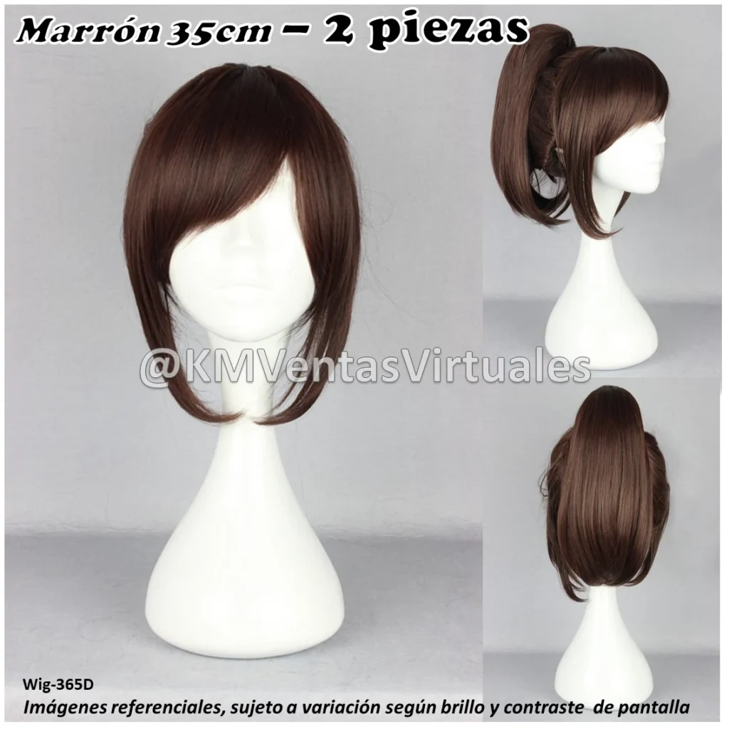Peluca Sasha Marrón Corta (WIG-365D)