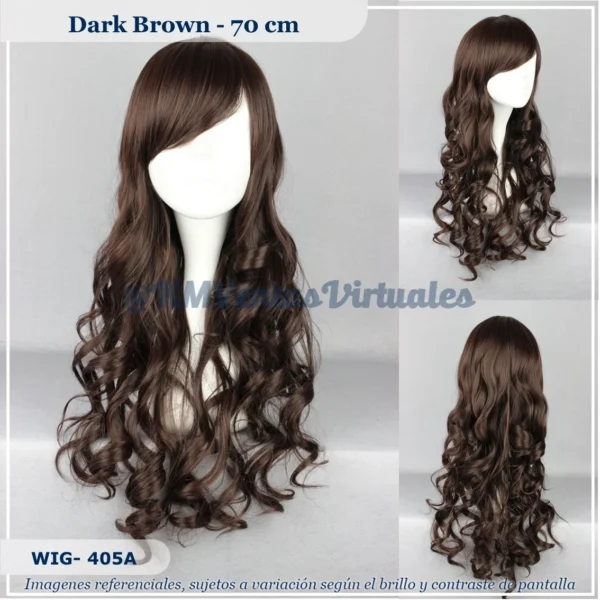 Peluca Marrón Mediana (WIG-405A)