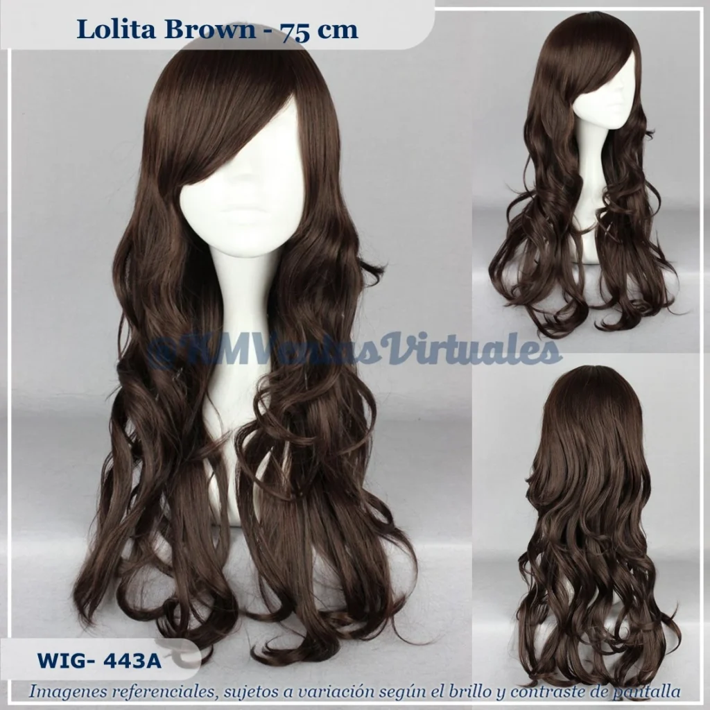 Peluca Baji Marrón Mediana (WIG-443A)