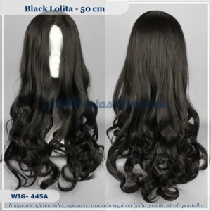 Peluca Baji Negro Mediana (WIG-445A)