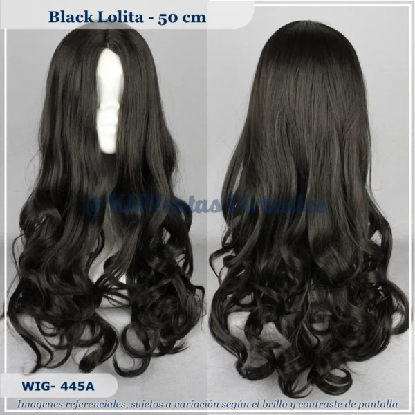Peluca Baji Negro Mediana (WIG-445A)
