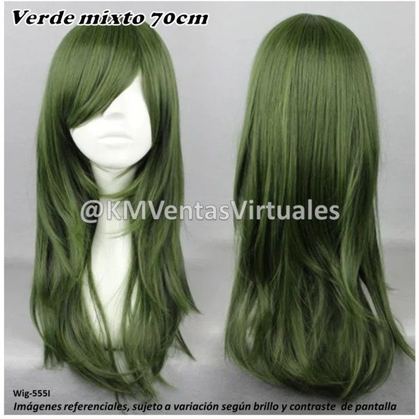 Peluca Tsubomi Verde Mediana (WIG-555I)