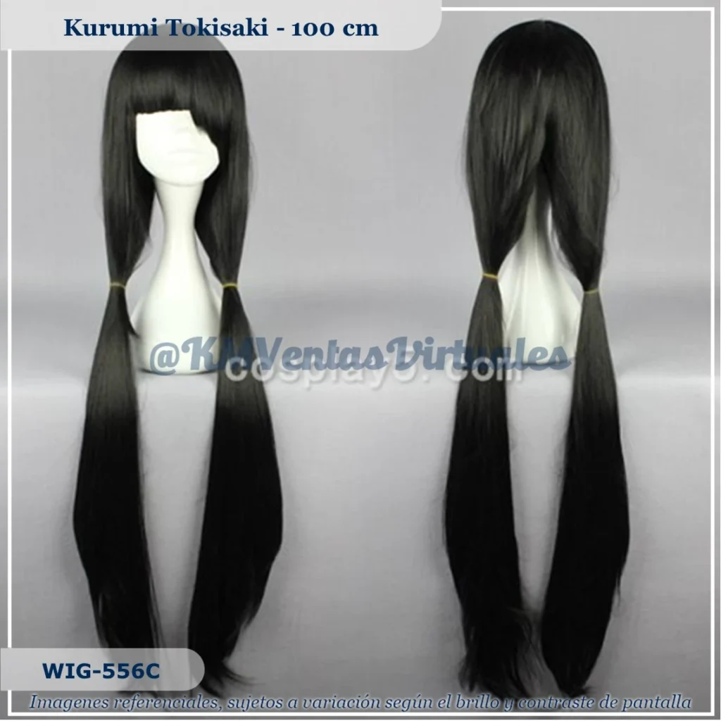 Peluca Kurumi Negro Larga (WIG-556C)