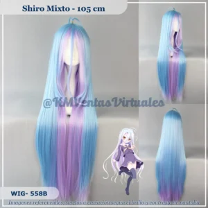 Peluca Shiro Mixto Larga (WIG-558B)