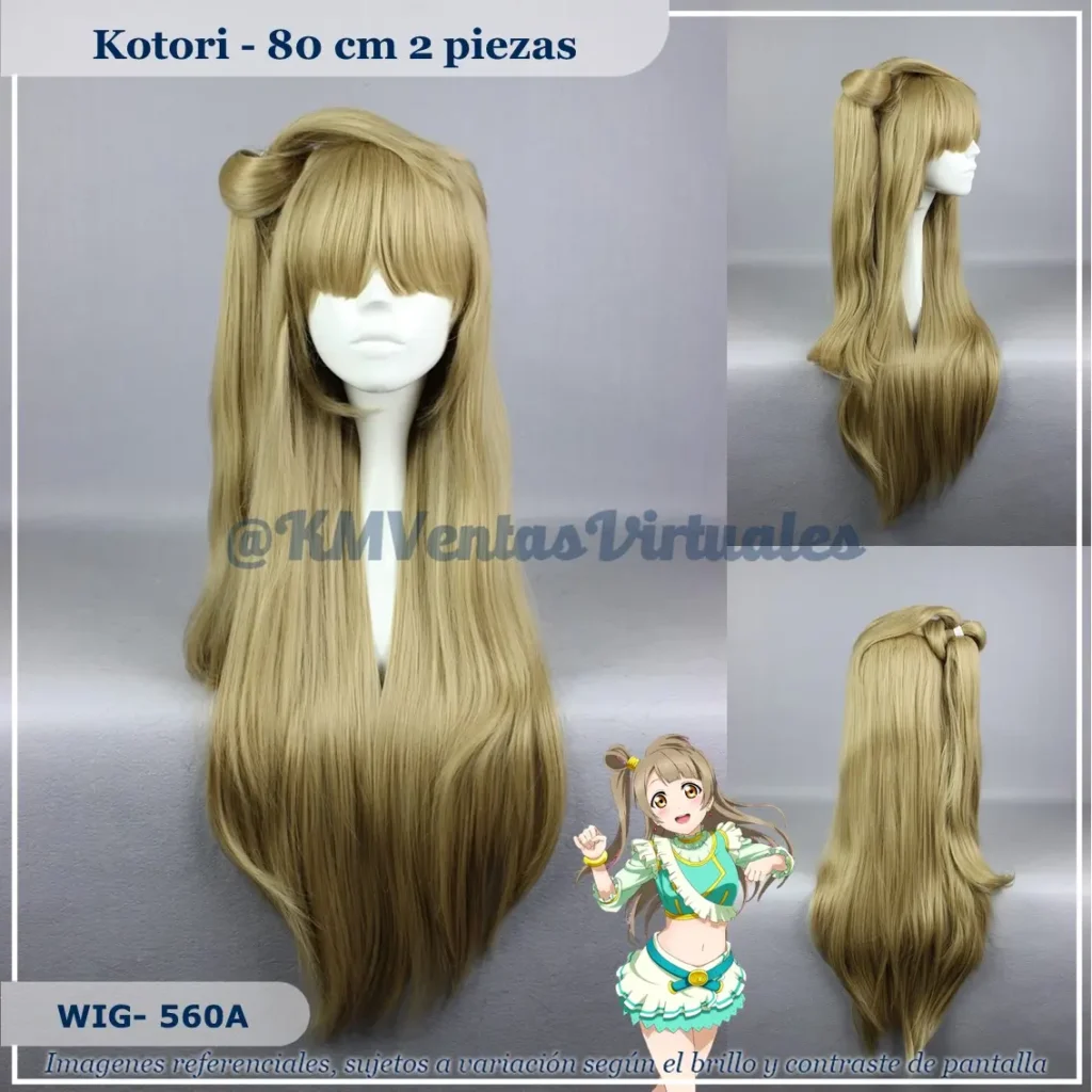 Peluca Kotori Rubio Larga (WIG-560A)