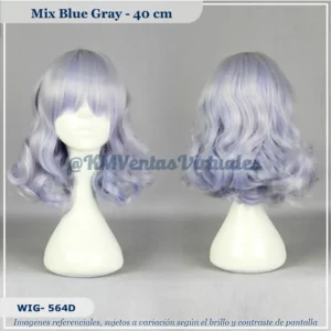 Peluca Azul Corta (WIG-564D)