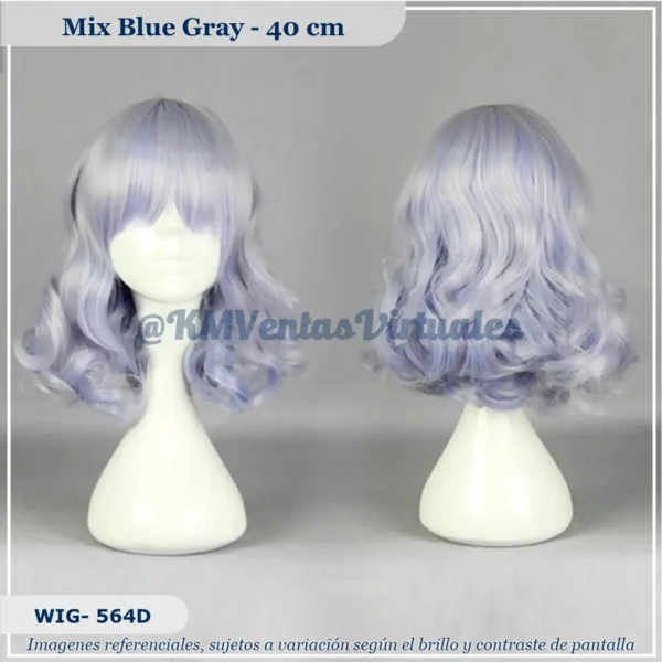 Peluca Azul Corta (WIG-564D)