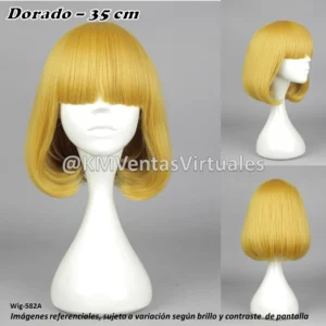 Peluca Hana Amarillo Corta (WIG-582A)