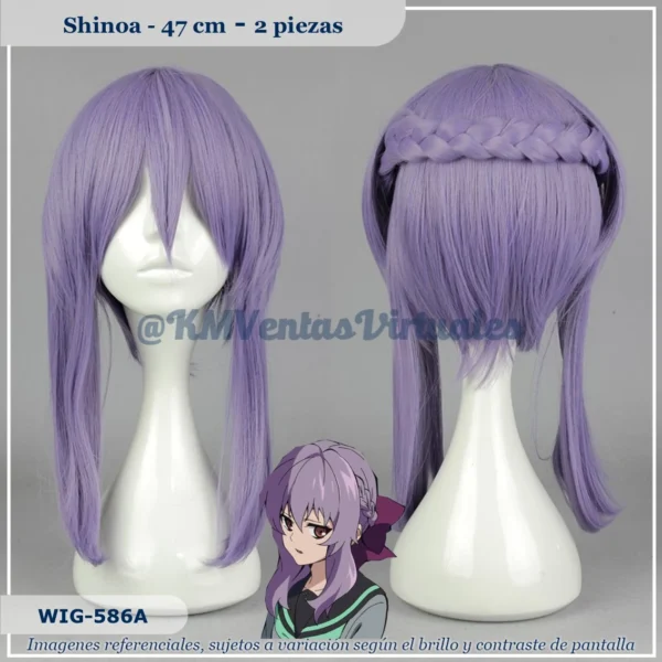 Peluca Shinoa Morado Corta (WIG-586A)
