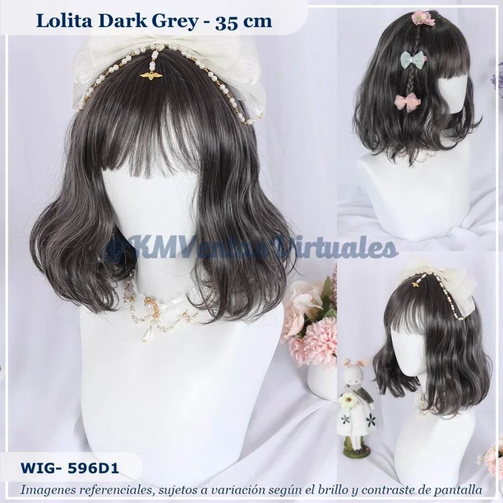 Peluca Gris Corta (WIG-596D1)