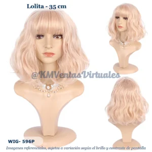 Peluca Rosado Corta (WIG-596P)