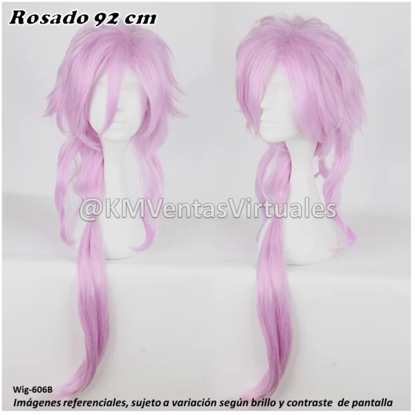 Peluca Rosado Larga (WIG-606B)