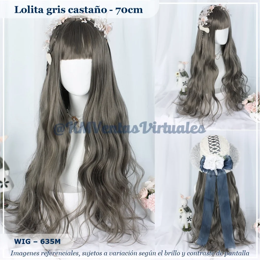 Peluca Gris Mediana (WIG-635M)