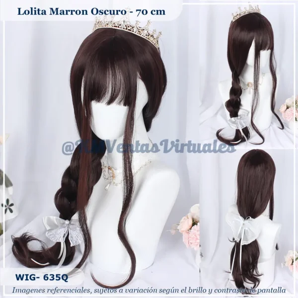 Peluca Marrón Mediana (WIG-635Q)