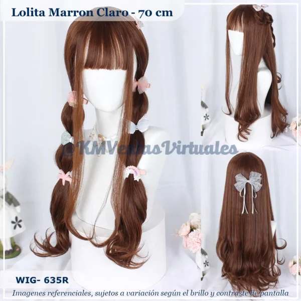 Peluca Marrón Mediana (WIG-635R)