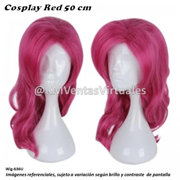 Peluca Rosado Mediana (WIG-636U)