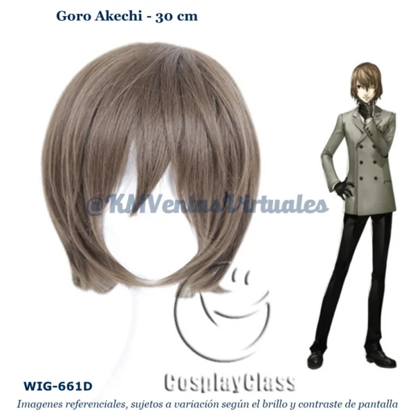 Peluca Goro Marrón Corta (WIG-661D)