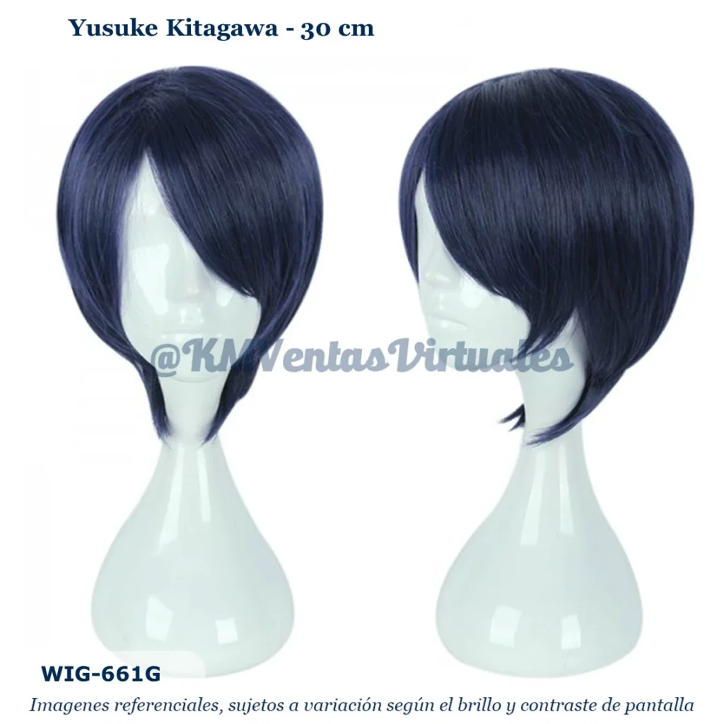 Peluca Yusuke Azul Corta (WIG-661G)