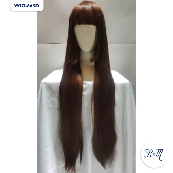 Peluca Marrón Larga (WIG-663D) - Image 2