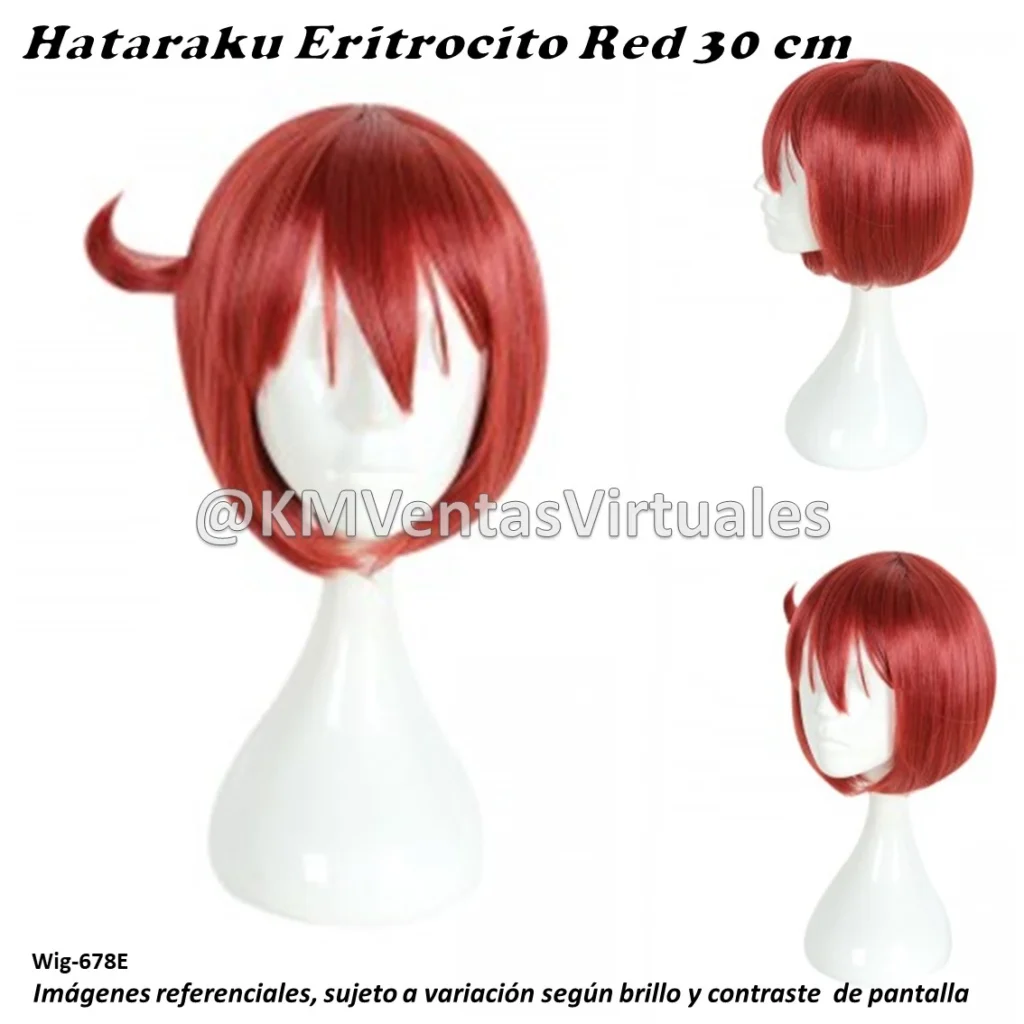 Peluca Glóbulo Rojo Corta (WIG-678E)